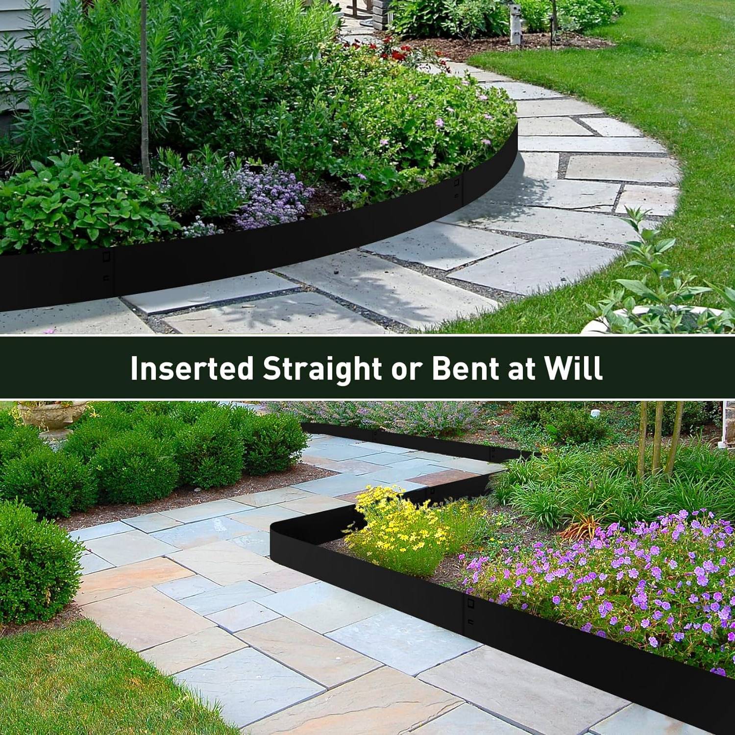 buy black metal garden edge