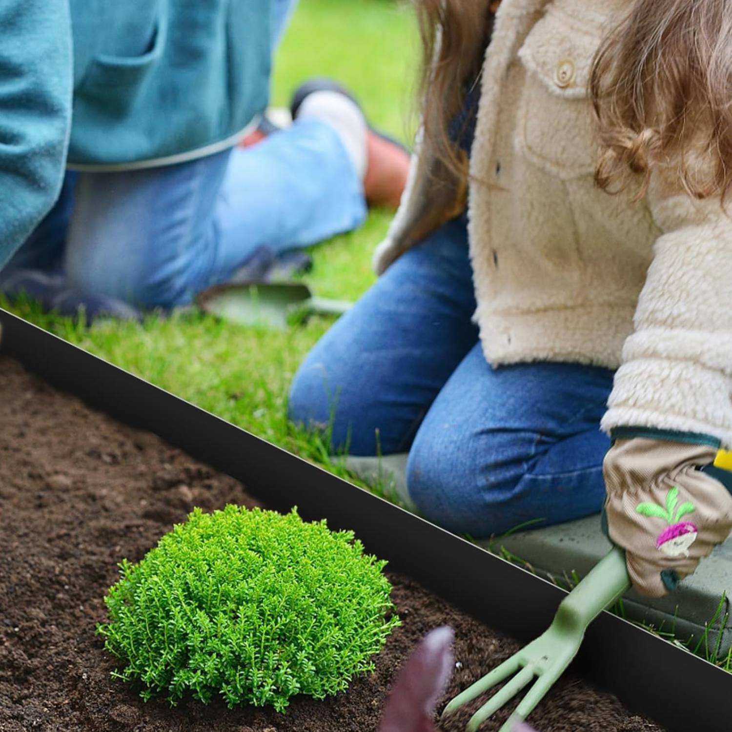 buy black metal garden edging